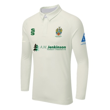DUAL LONG SLEEVE CRICKET SHIRT (WOMENS)-Ivory